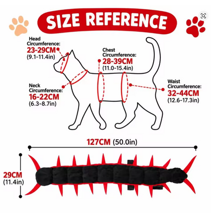 Plush Centipede Costume for Pets