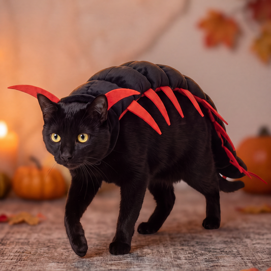 Plush Centipede Costume for Pets